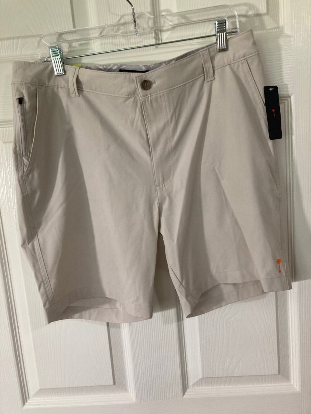 Margaritaville Mens Khaki Shorts 34 Stretch Quick Dry Moisture Wicking UVP 30
